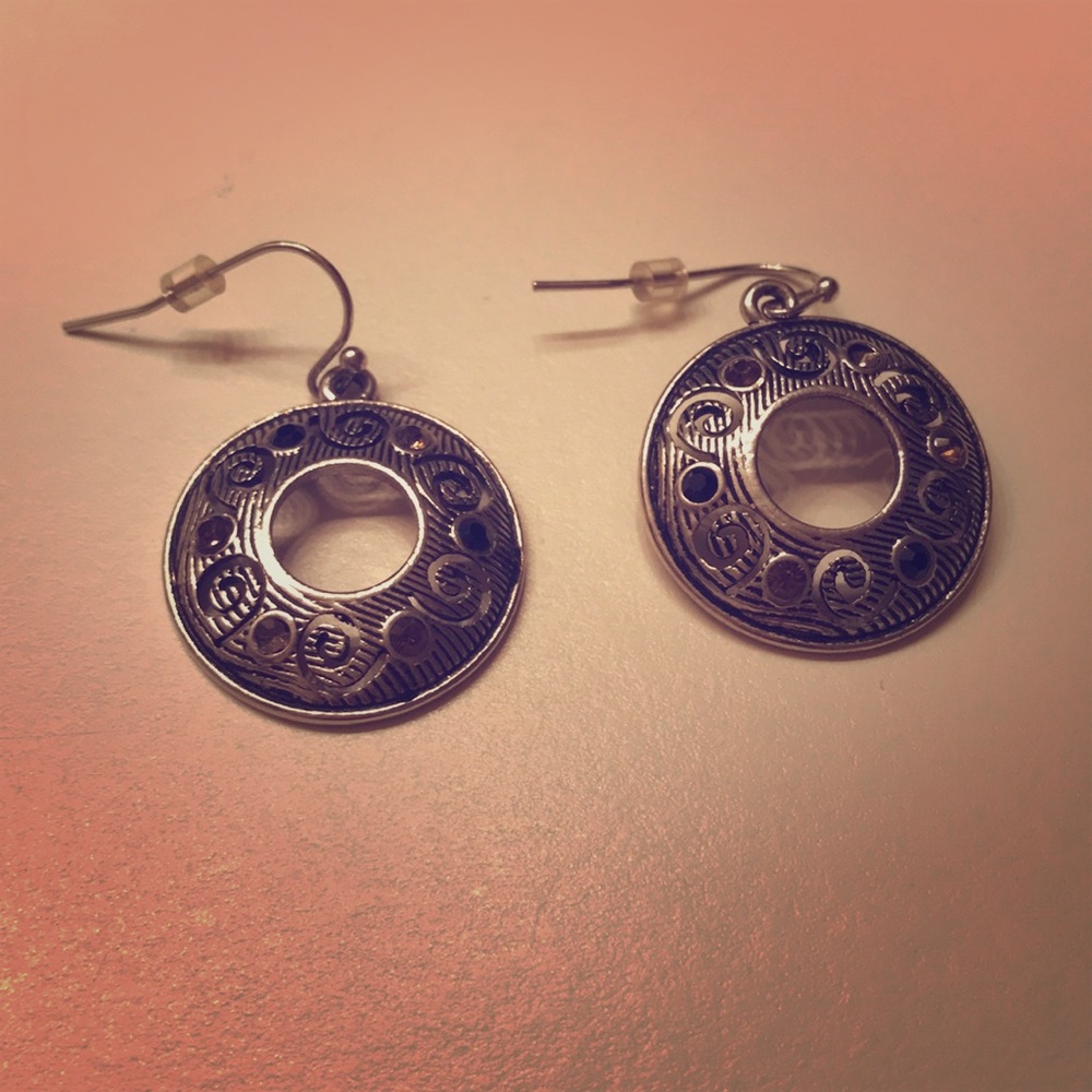 Black & Silver earrings